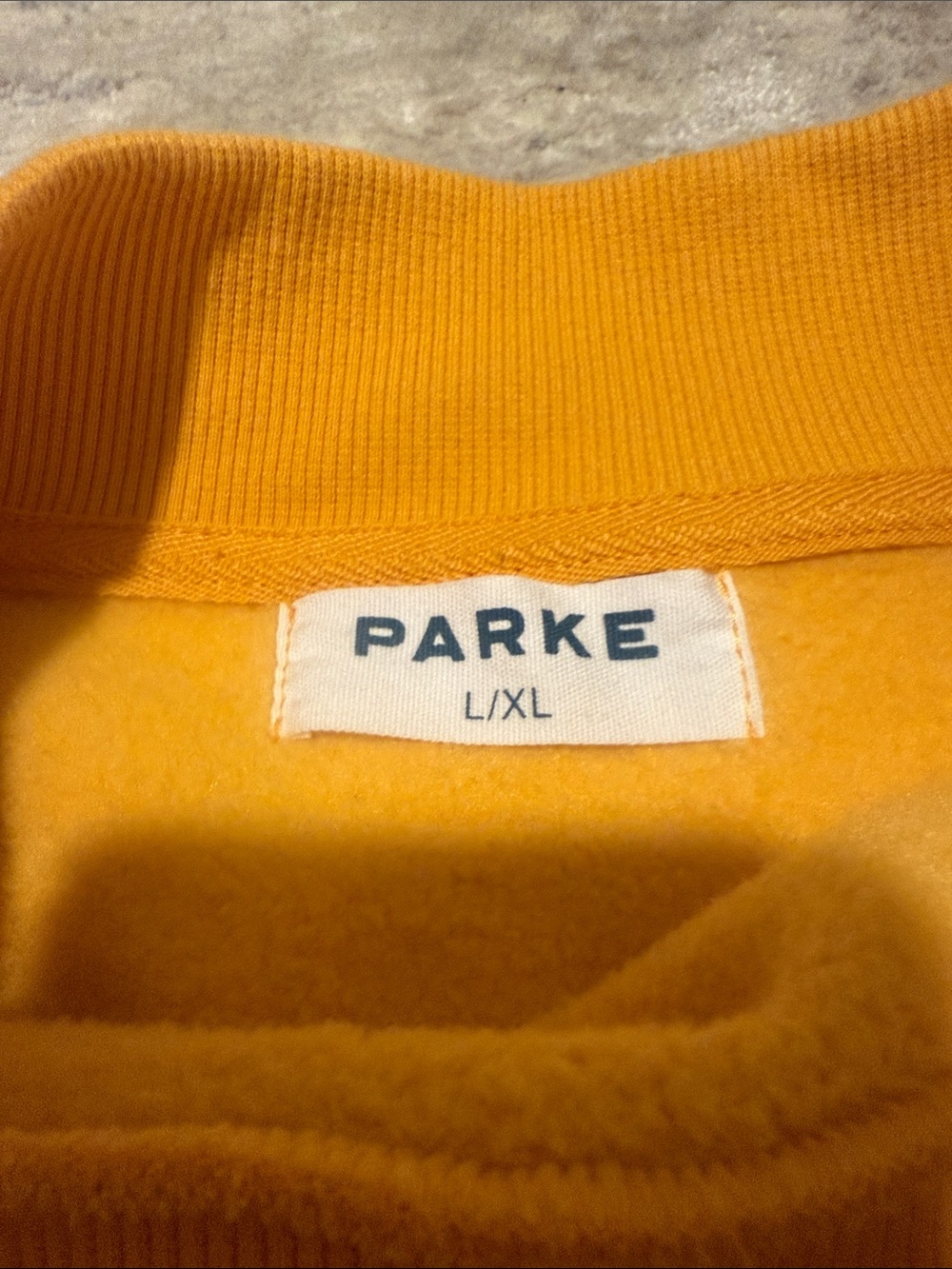 PARKE Golden Yellow Crewneck Sweatshirt - Picture 2 of 4